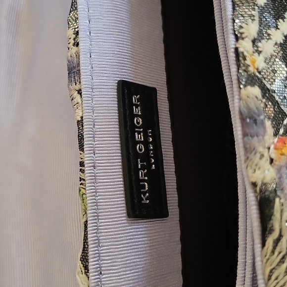 Kurt Geiger kensington embroidered sequin handbag with chain strap - Picture 8 of 13